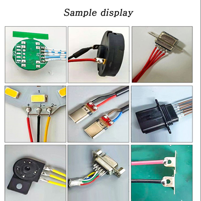Semi Automatic Solder Spot Welding Line PCB Board LED Bulb Motor Switch DB9 Airline Plug